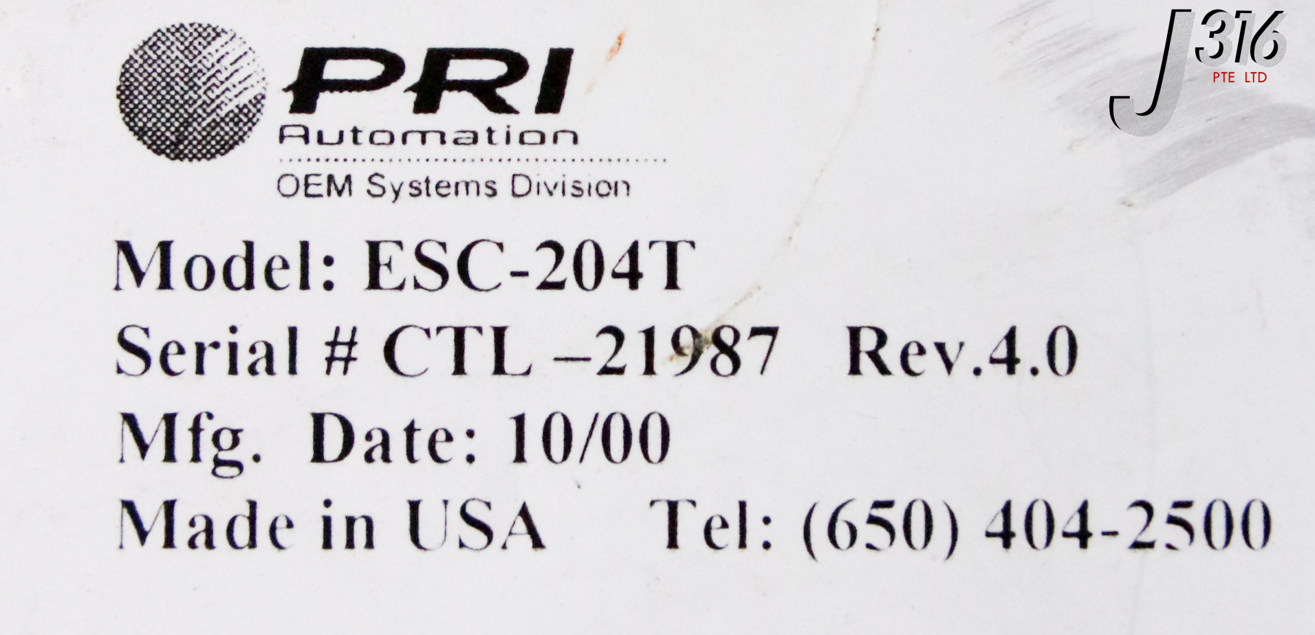 34307 BROOKS - PRI AUTOMATION ROBOT CONTROLLER ESC-204T | eBay